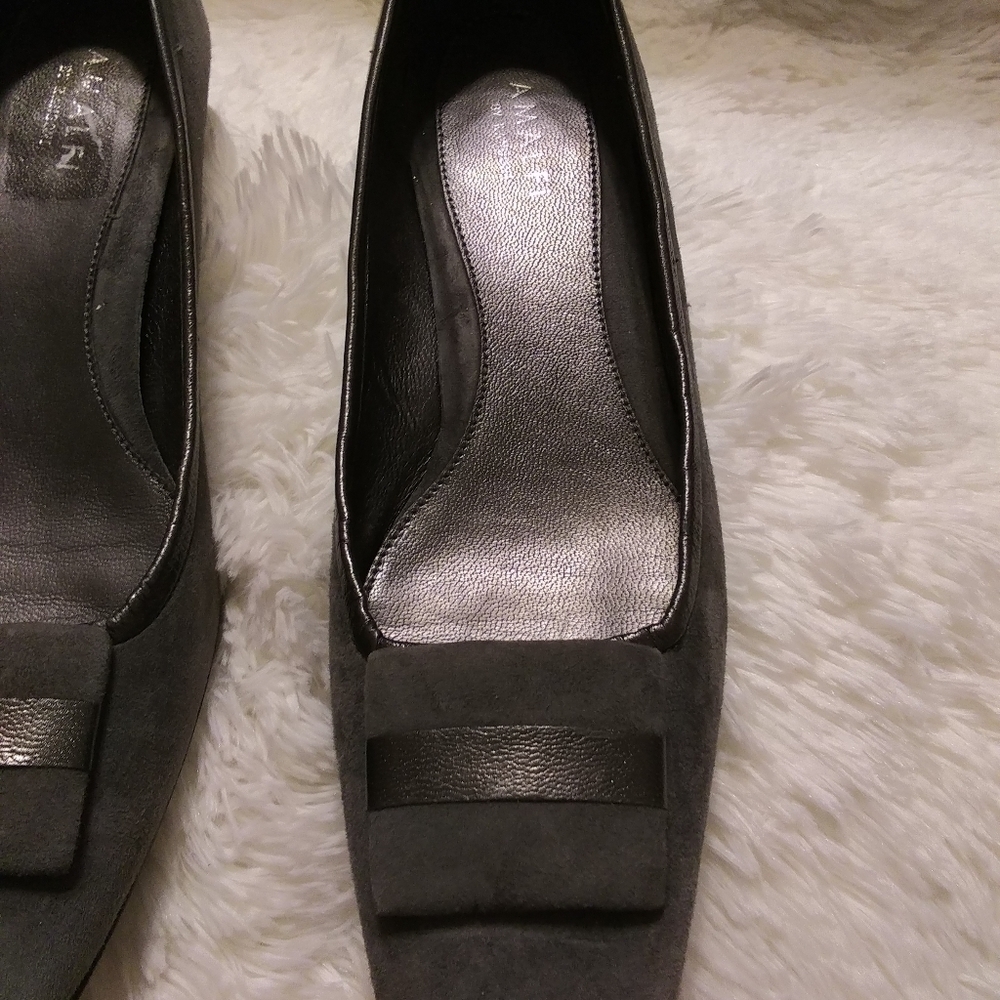 Amalfi Gray Suede Shoes - Picture 3 of 9